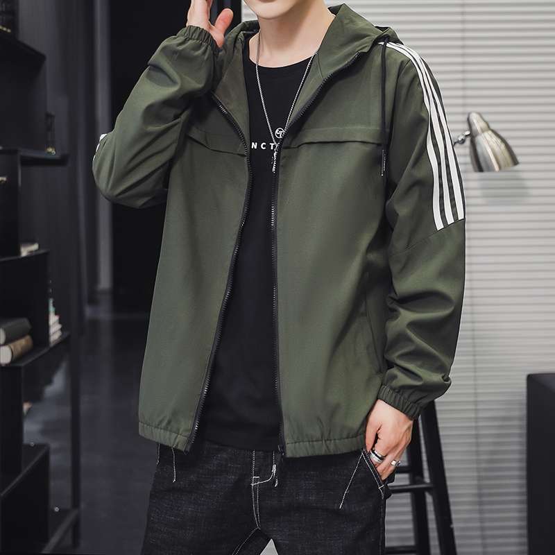 Warm in autumn and winter the coat is fashionable in Men's Spring and autumn Korean edition thumbnail