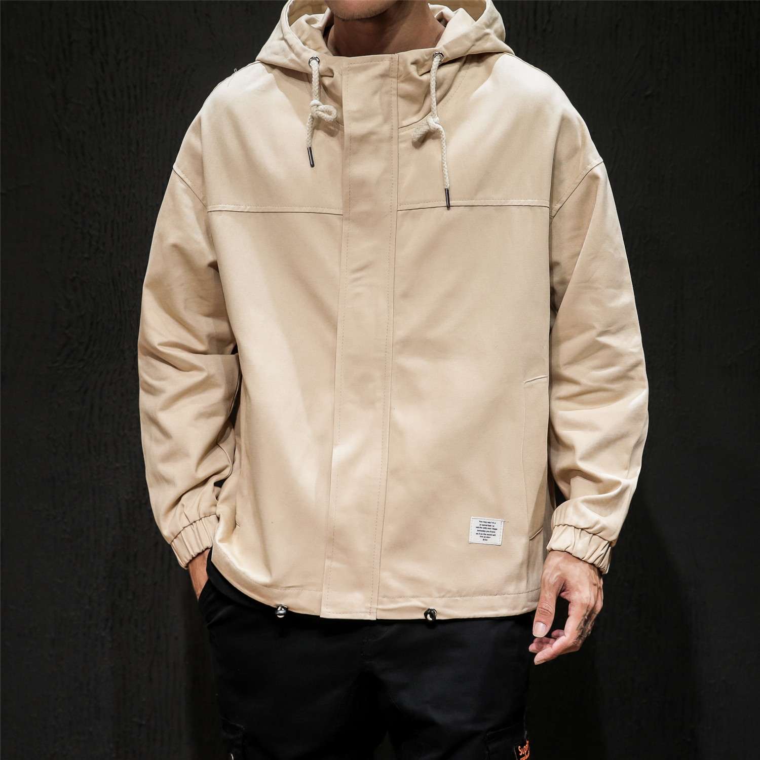 Bo shuai work clothes men popular logo spring and autumn short rush clothes han version of thin loose trend casual jacket versatile thumbnail