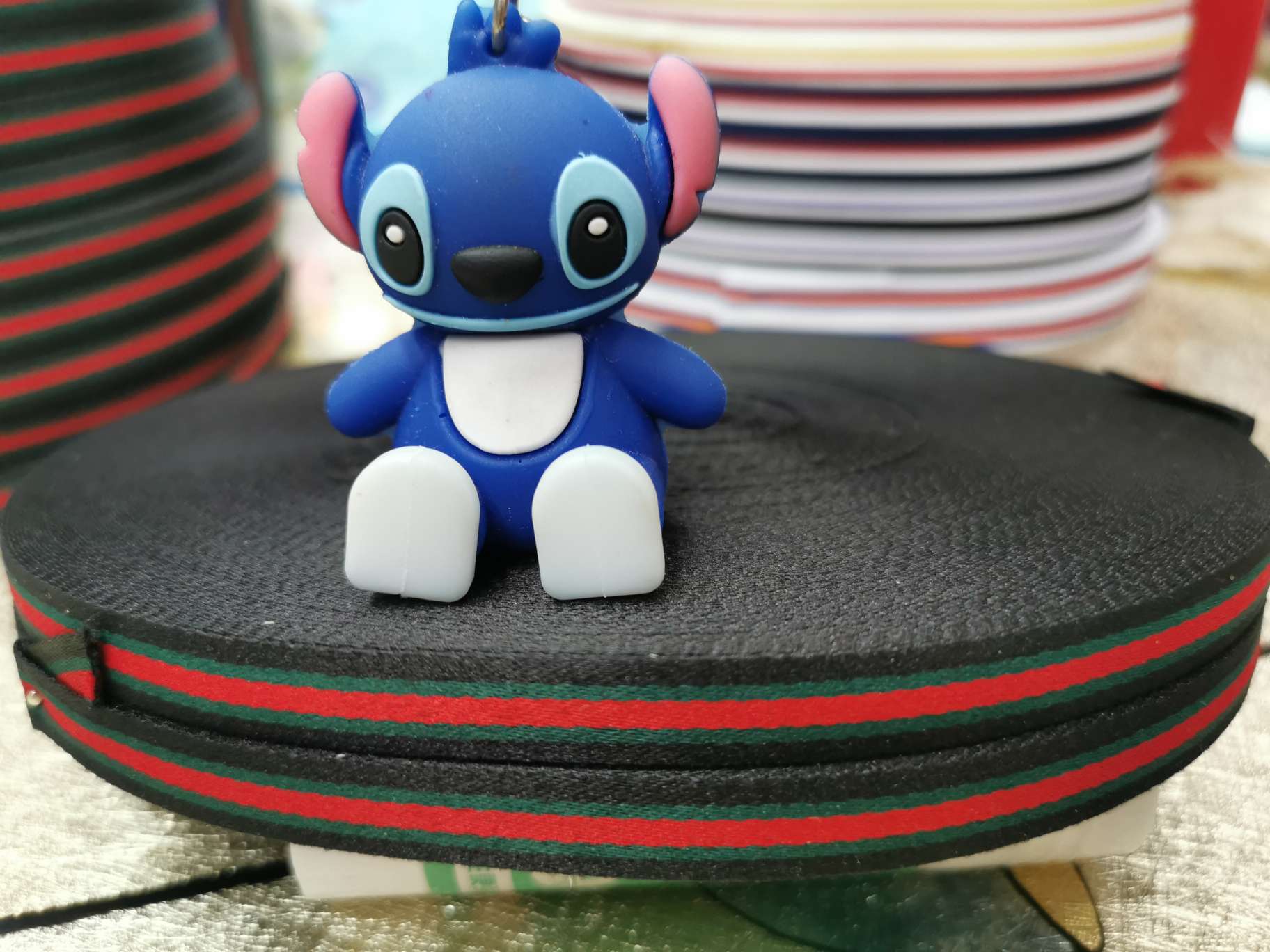 1Cm Red, White, Blue, Navy Blue Polyester Intercolor Dense Grain With Luggage, Shoes And Hats Wrapped Ribbon 100D Section Ribbon undefined