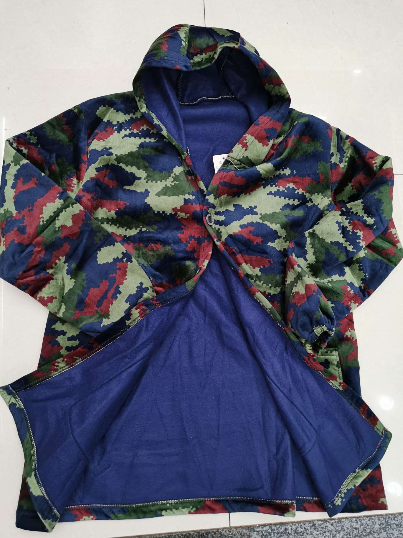 Extended mink velvet outer jacket Specification image