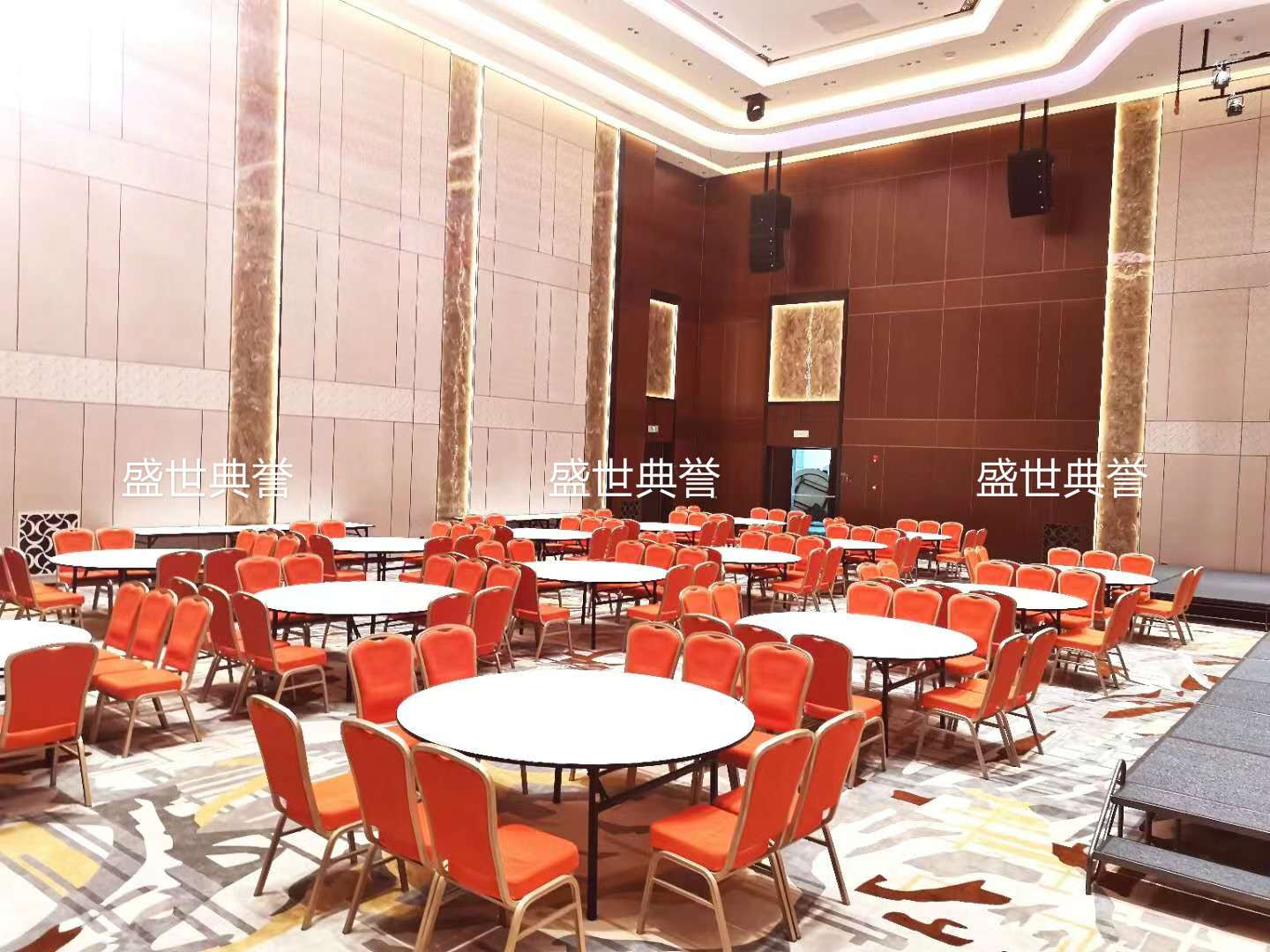 上海五星级酒店宴会厅折叠桌国际会议中心折叠圆桌婚宴1.8米圆桌详情图20