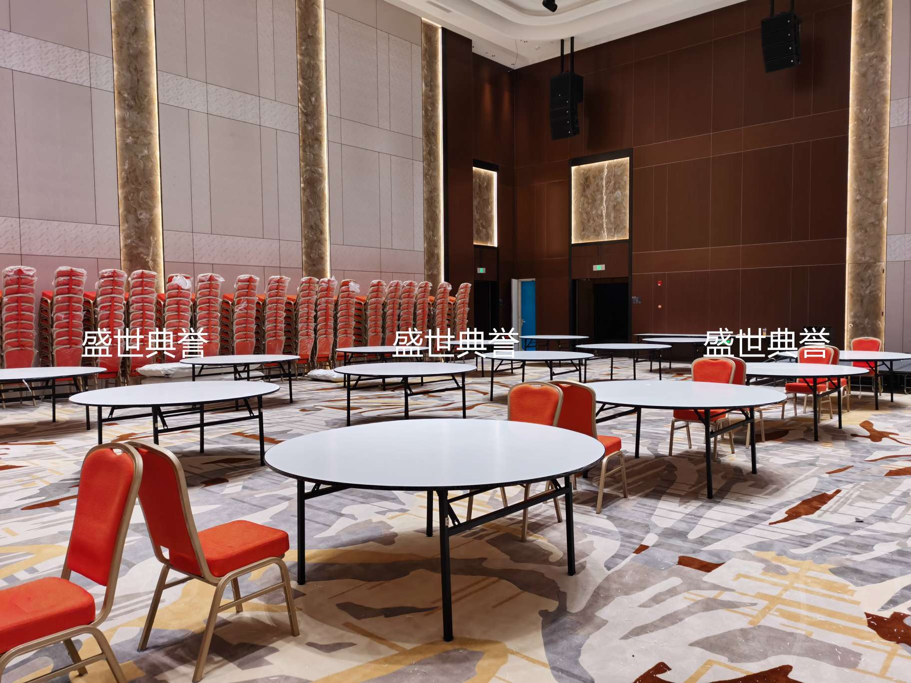 上海五星级酒店宴会厅折叠桌国际会议中心折叠圆桌婚宴1.8米圆桌详情图13