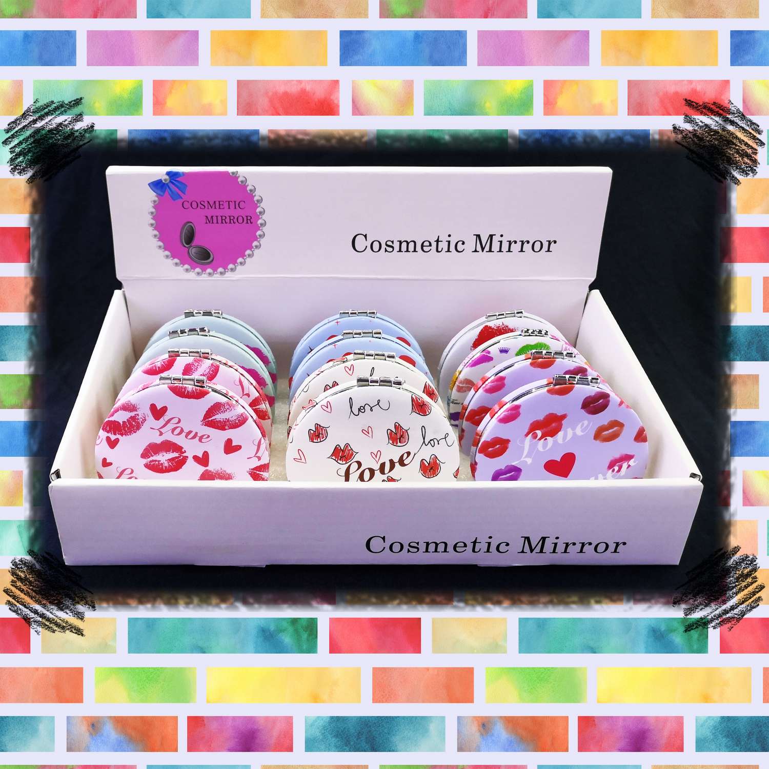 14193M 化妆镜 圆形双面电镀70小镜子详情图8