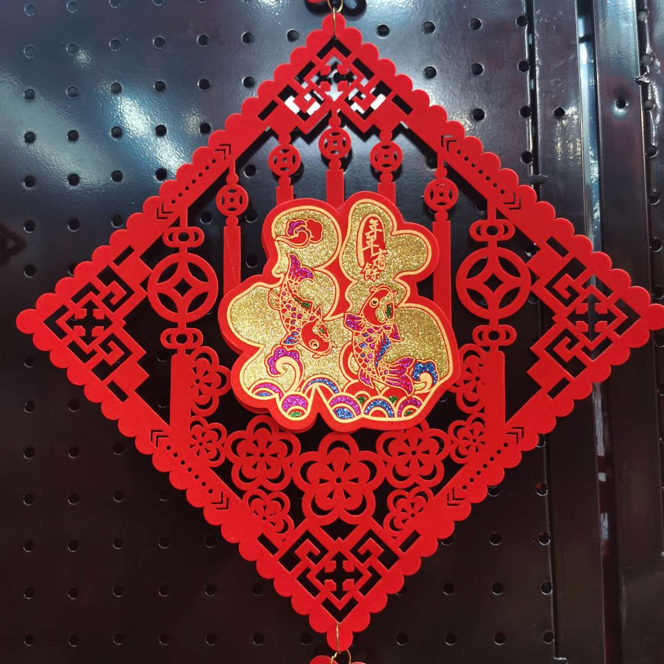 植绒立体福字门贴墙贴门幅新年画窗花乔迁用品新春节装饰细节图