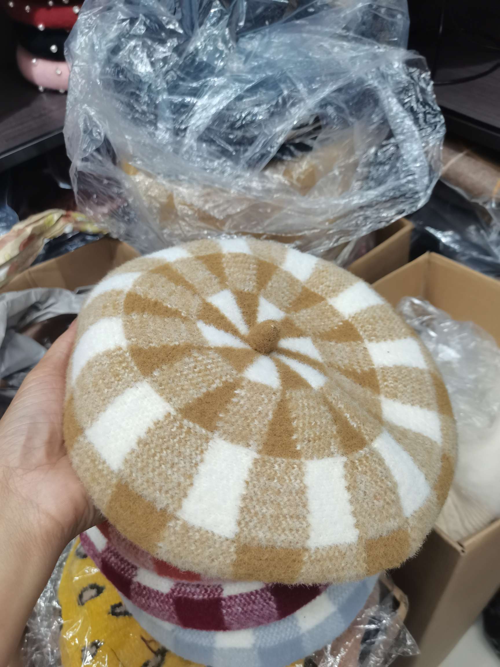 Mesh Wool Beret undefined