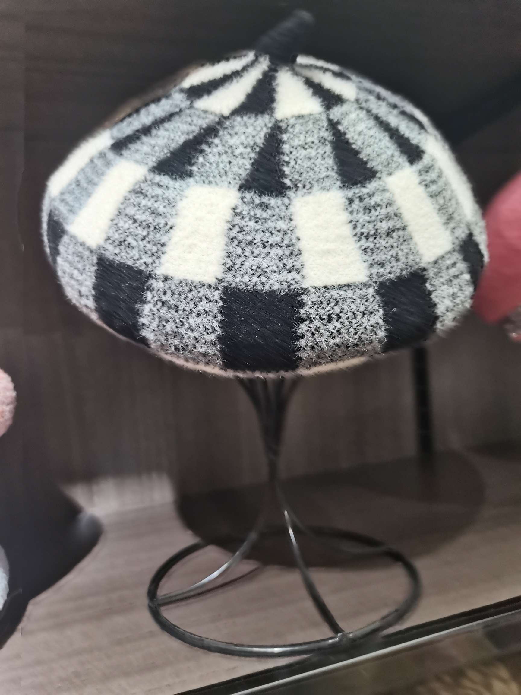 Mesh Wool Beret details Picture