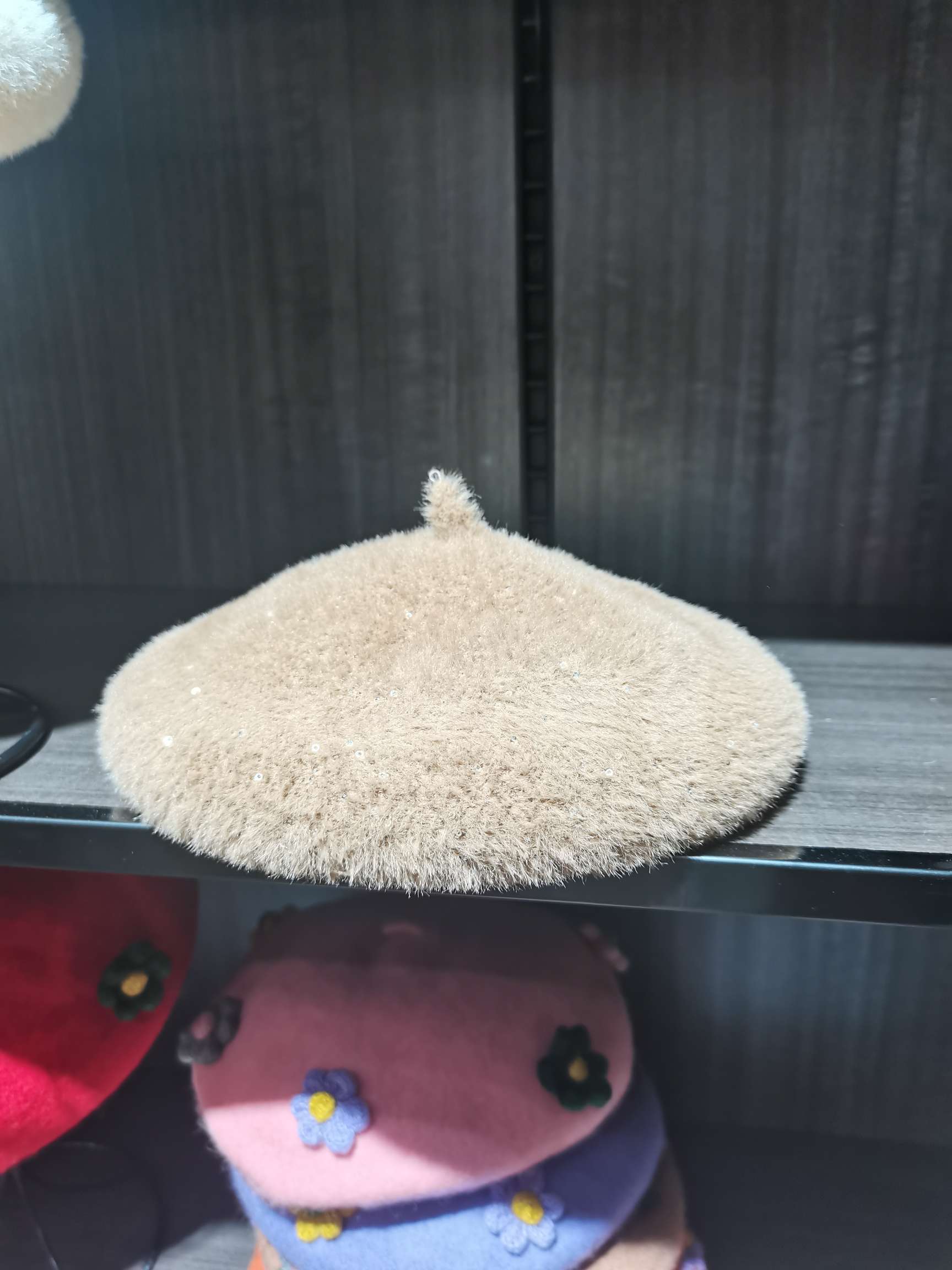 Imitation Mink Hair Beret