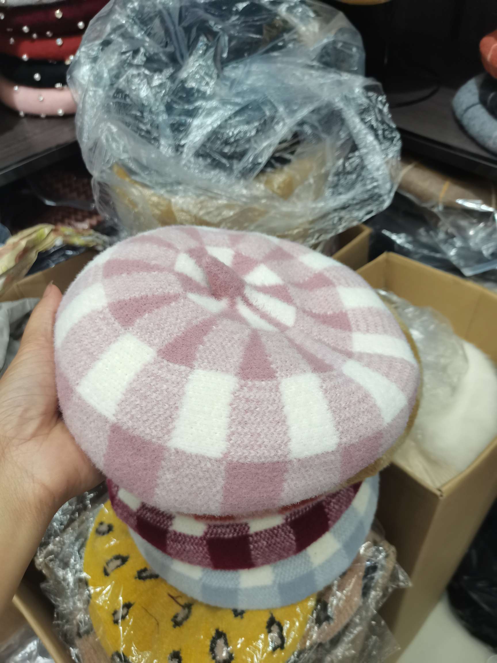 Mesh Wool Beret undefined