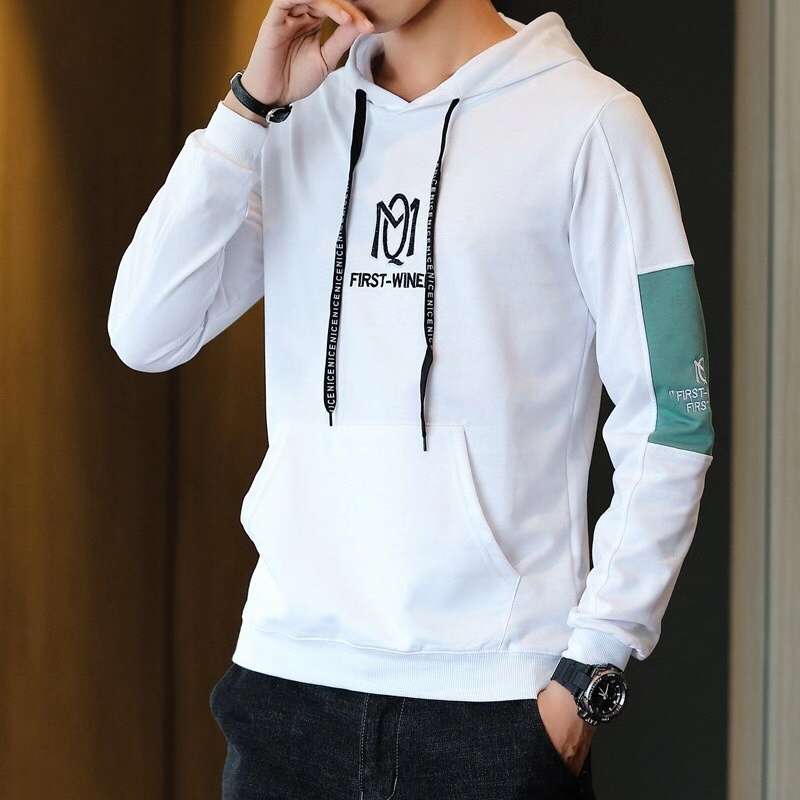 青少年时尚风帽长袖棉卫衣2858#。