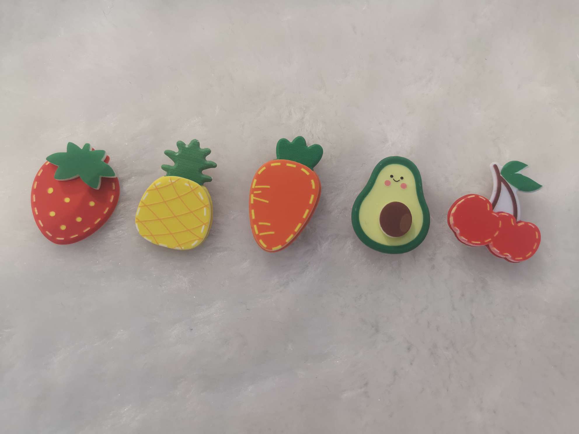 Double-layer fruit series acrylic jewelry accessories, a popular online product