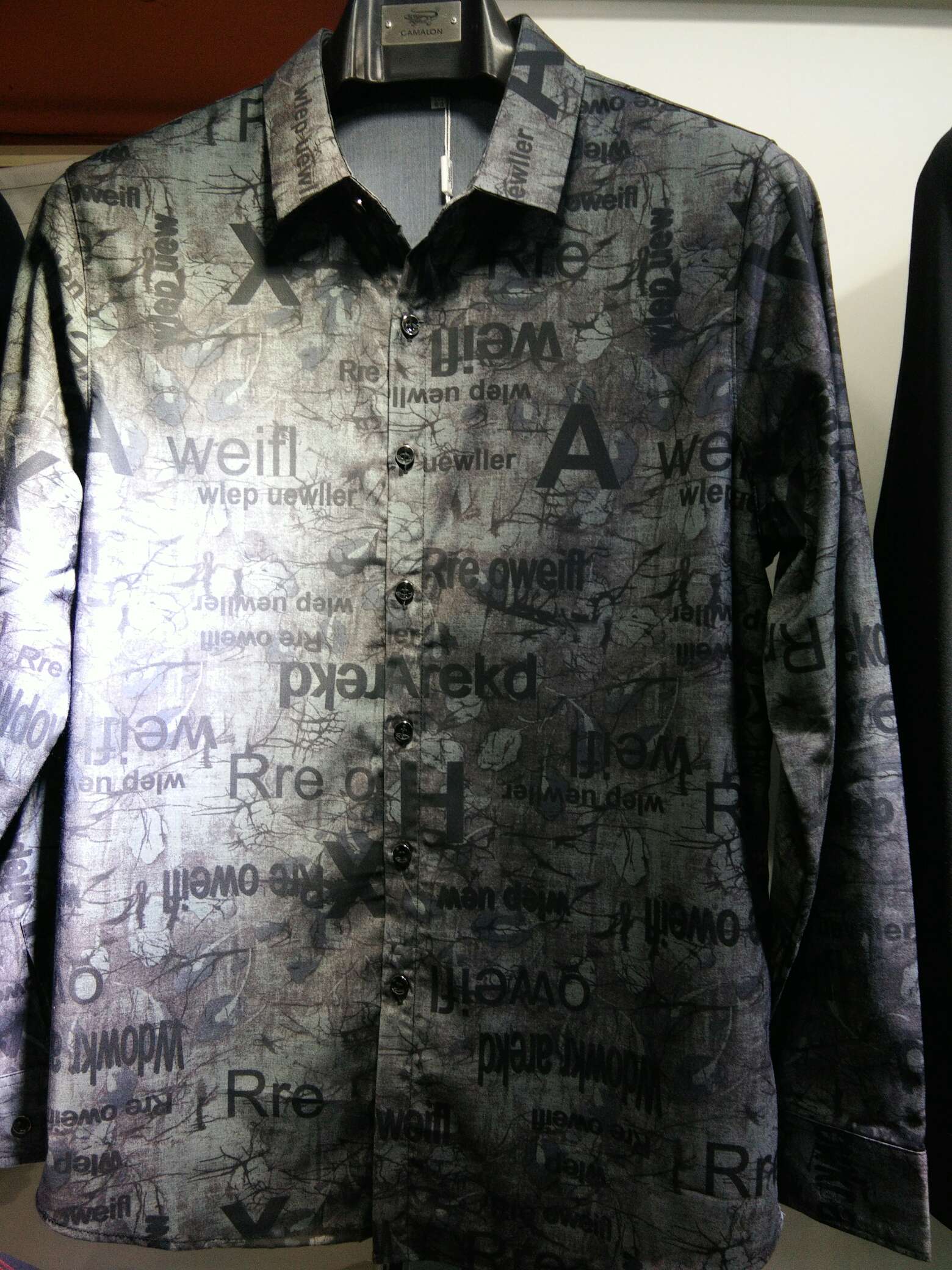 Casual computer printed shirt
