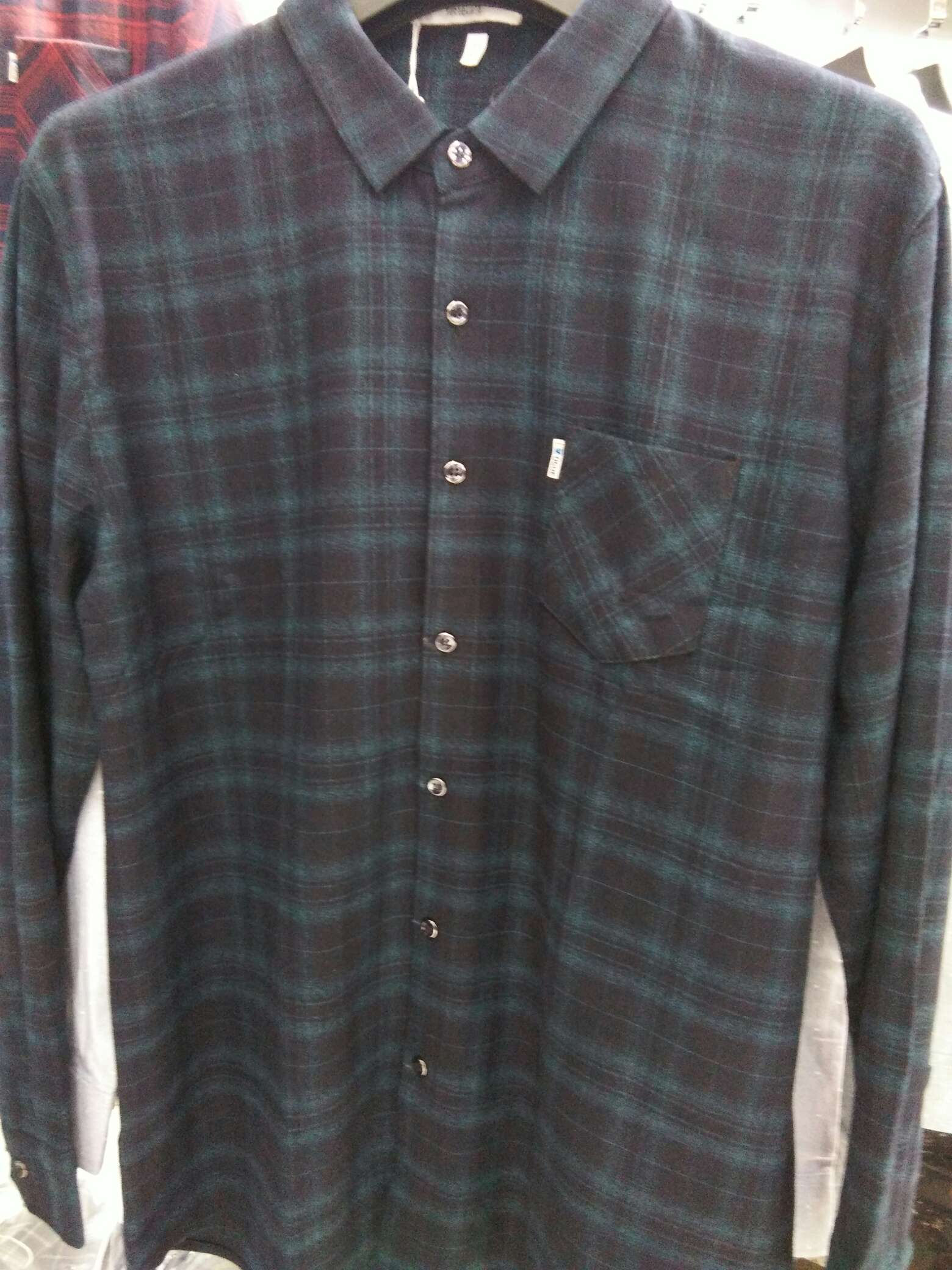 Casual plaid thickened shirt 4