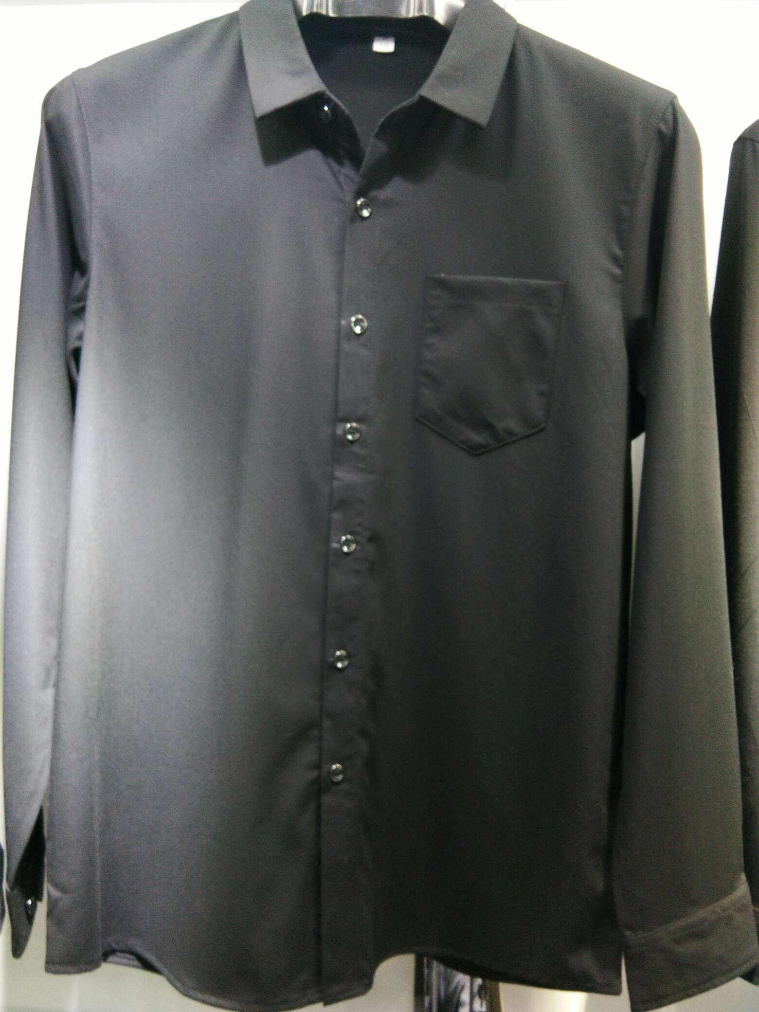 Casual plain black shirt