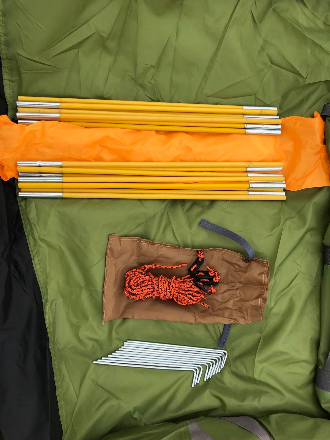 Yue Lai Inn ultra light 3-4 person tent Pole tent camping picnic tent manual tent double tent Specification drawing