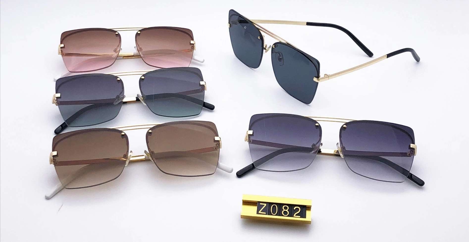 ZT082 2020 new fashion sunglasses in stock Anti-UV gradient trend sunglasses street photography trend sunglasses thumbnail