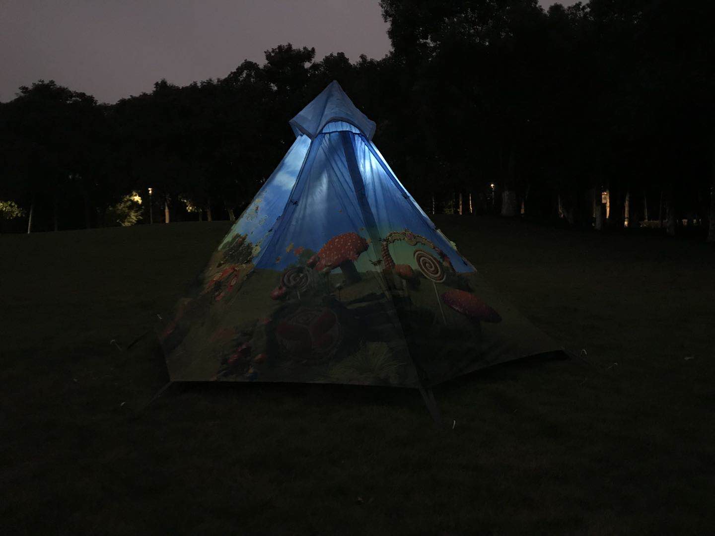 Cartoon Indian tent details Picture