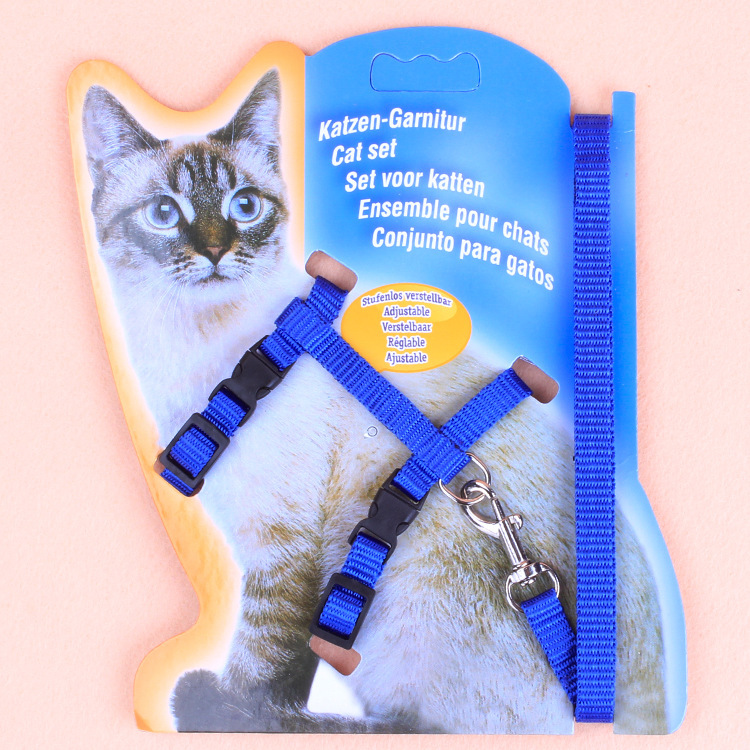 宠物猫线束和皮带，用于小猫可调式宠物牵引线束猫项圈详情图6