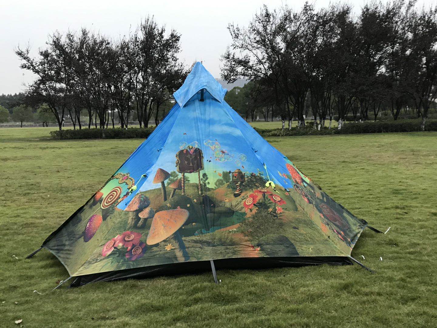 Cartoon Indian tent Application Scenario
