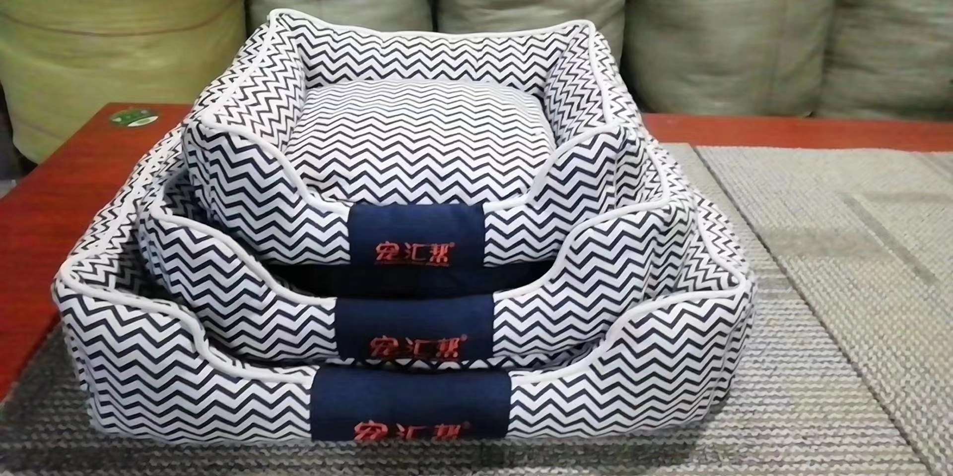 波浪纹帆布套三方窝 垫子可拆
充棉饱满 量大从优详情图9