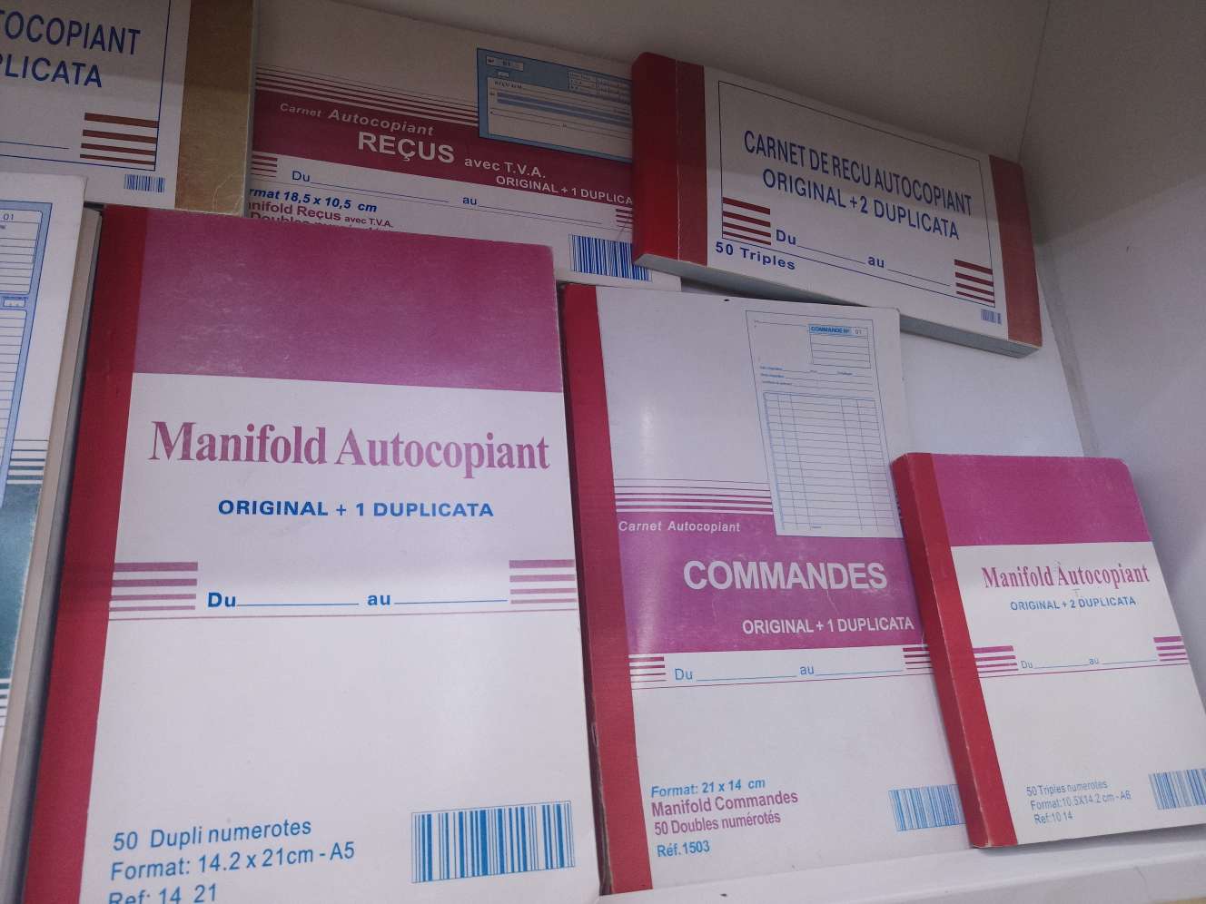 法国票据本，各个尺寸不同品名不同，一套齐全细节图