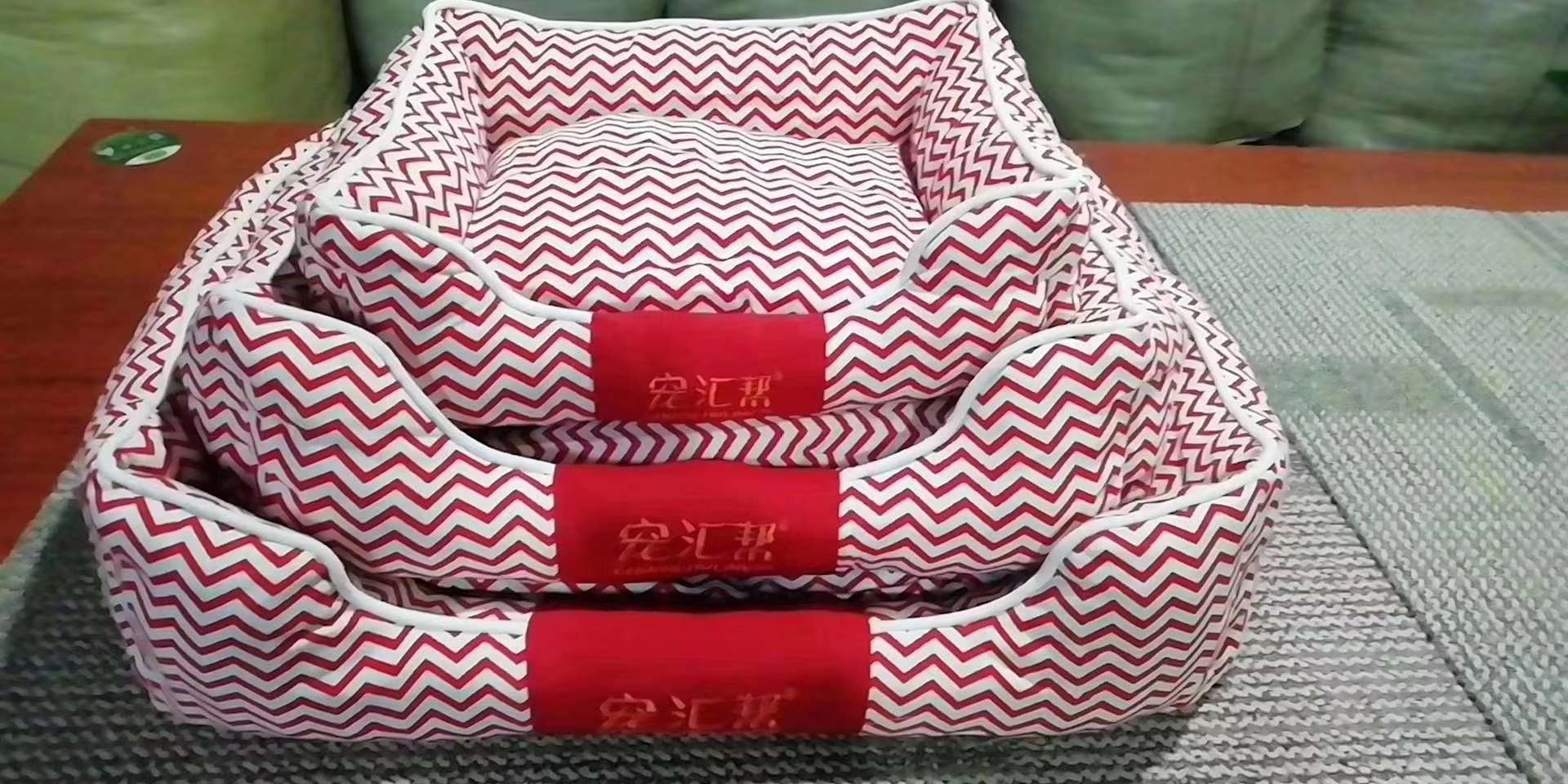 波浪纹帆布套三方窝 垫子可拆
充棉饱满 量大从优详情4