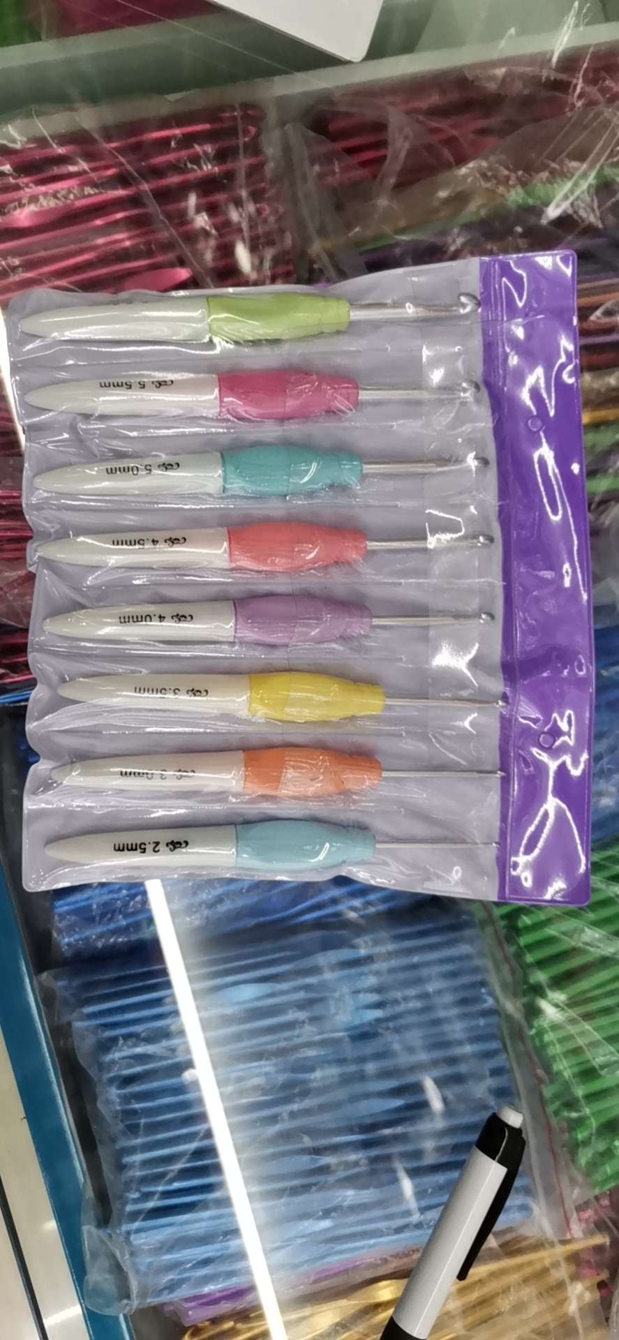 塑料炳彩色钩针详情图17