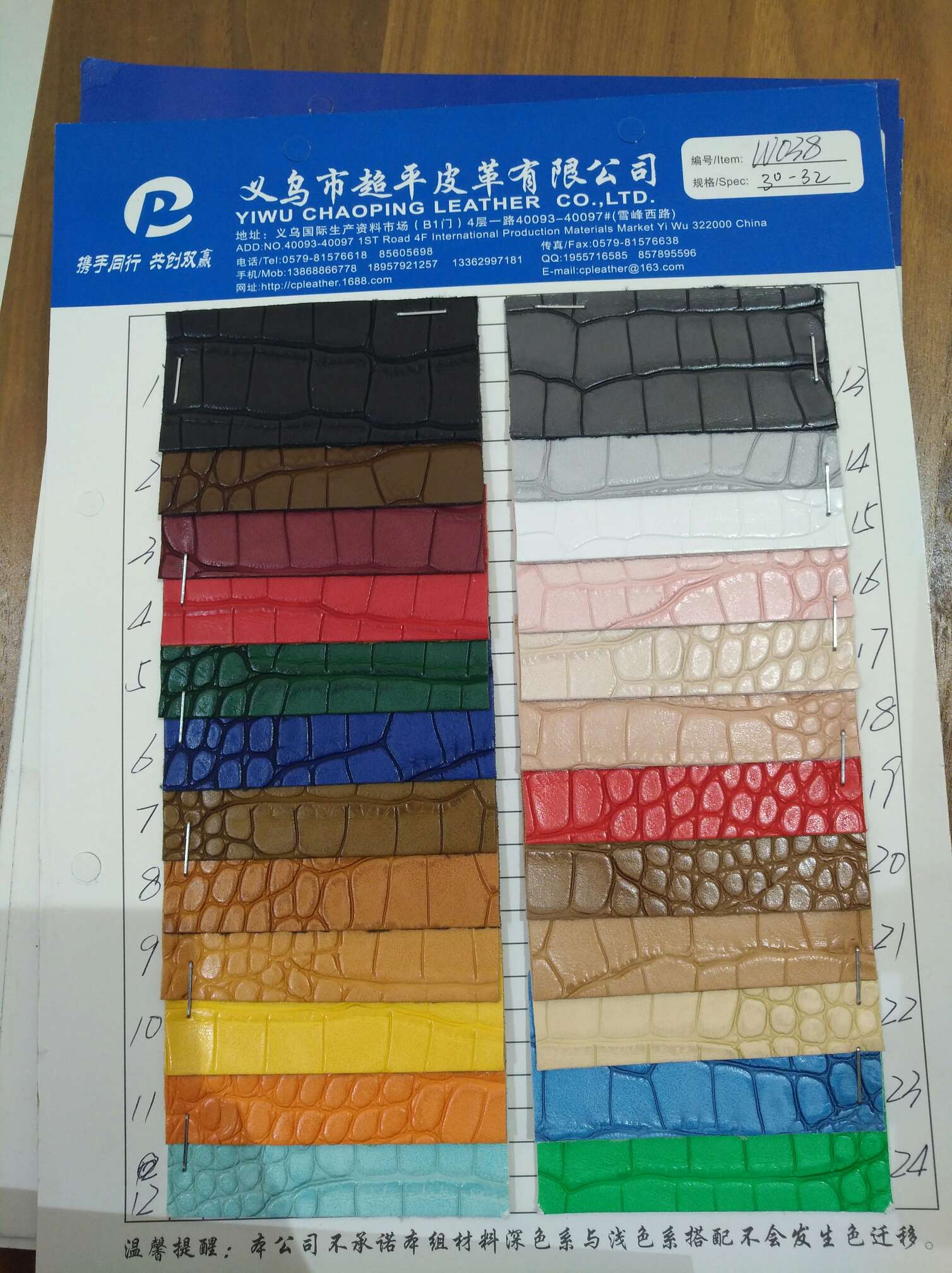 W032/W037/W038 crocodile-patterned leather fabric factory direct sales bestsellers undefined