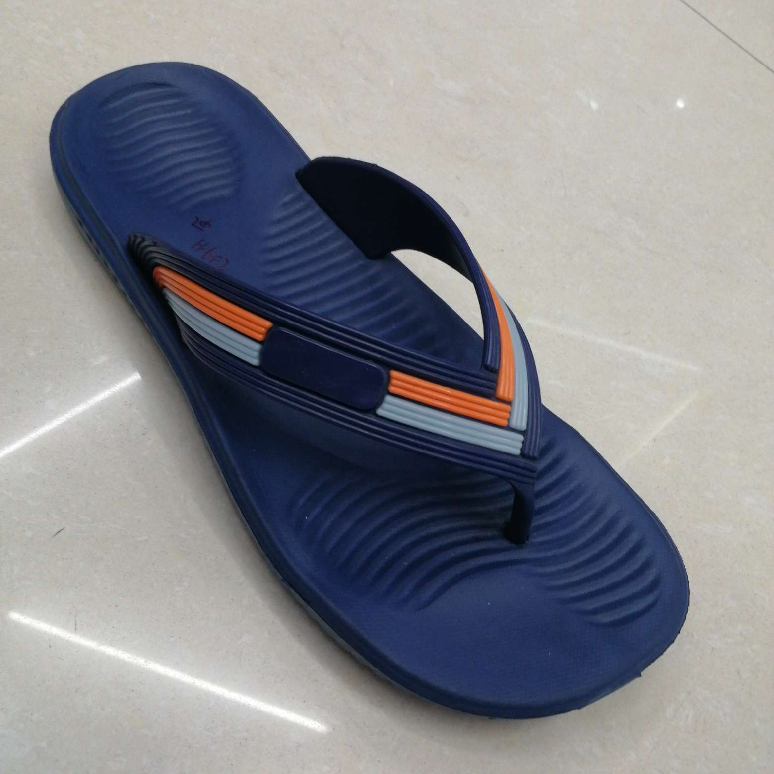 Men's Flip-Flops Color Herringbone Strap full figure