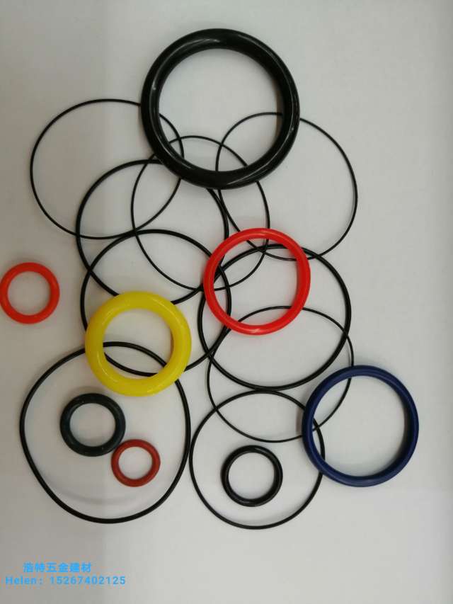 Rubber gasket sealing ring Rubber ring silicone ring O-ring rubber ring rubber ring rubber products round gasket oil resistant rubber ring color rubber washer various models complete, Specification drawing