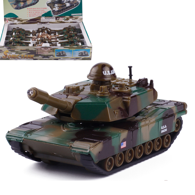 蒂雅多小号坦克玩具车炮弹合金声光小汽车模型玩具详情图4