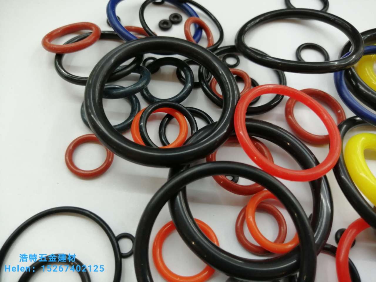 Rubber gasket sealing ring Rubber ring silicone ring O-ring leather gasket Leather rubber products round gasket oil resistant rubber ring color rubber gasket 9 undefined