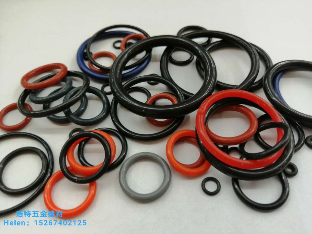 Rubber gasket sealing ring Rubber ring silicone ring O-ring leather gasket Leather rubber products round gasket oil resistant rubber ring color rubber gasket 9 full figure