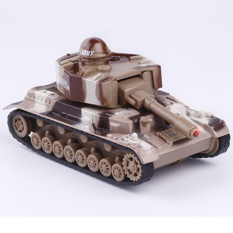 蒂雅多小号坦克玩具车炮弹合金声光小汽车模型玩具详情图3