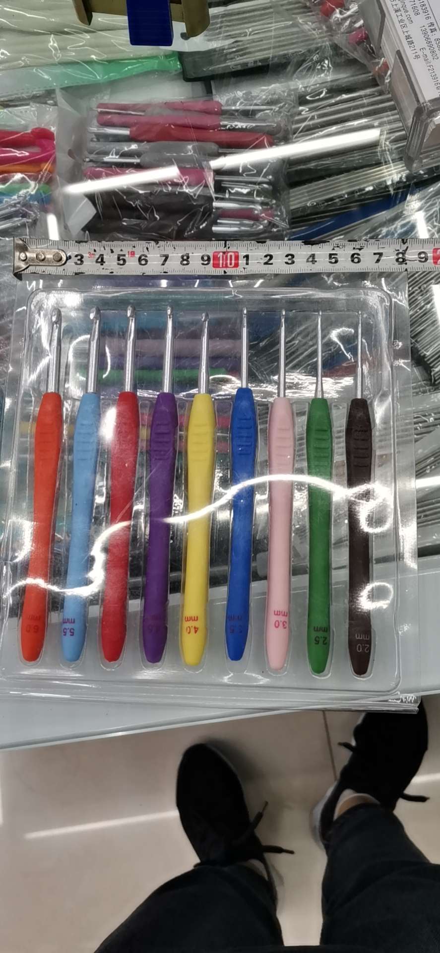 塑料炳彩色钩针详情图14