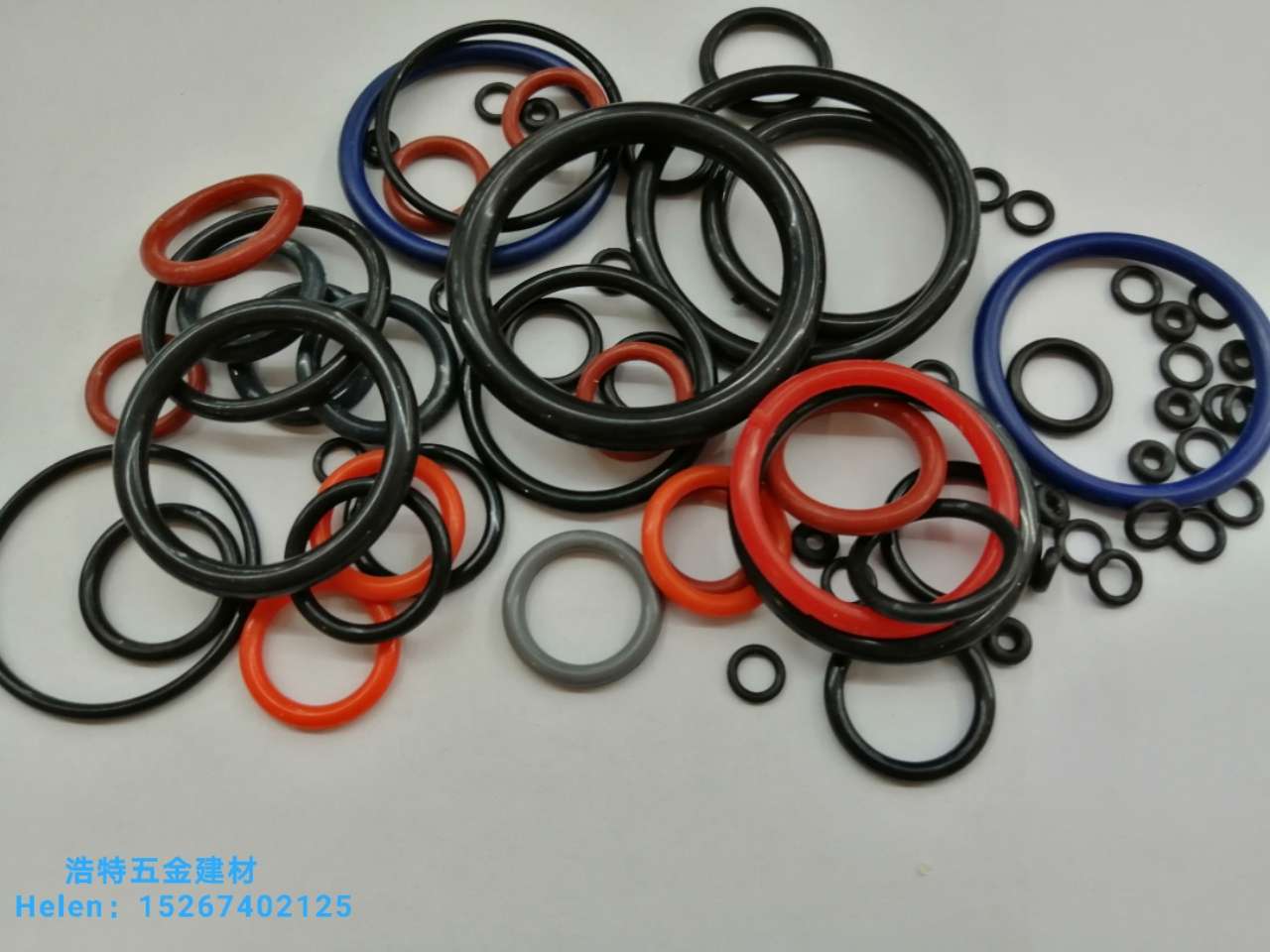 Rubber gasket sealing ring Rubber ring silicone ring O-ring leather gasket Leather rubber products round gasket oil resistant rubber ring color rubber gasket 9 Item Picture