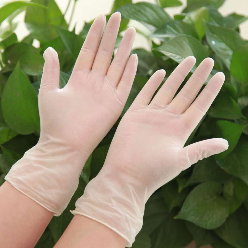 一次性丁晴手套一次性丁腈9寸蓝色乳胶橡胶手套pvc家务手套详情图4
