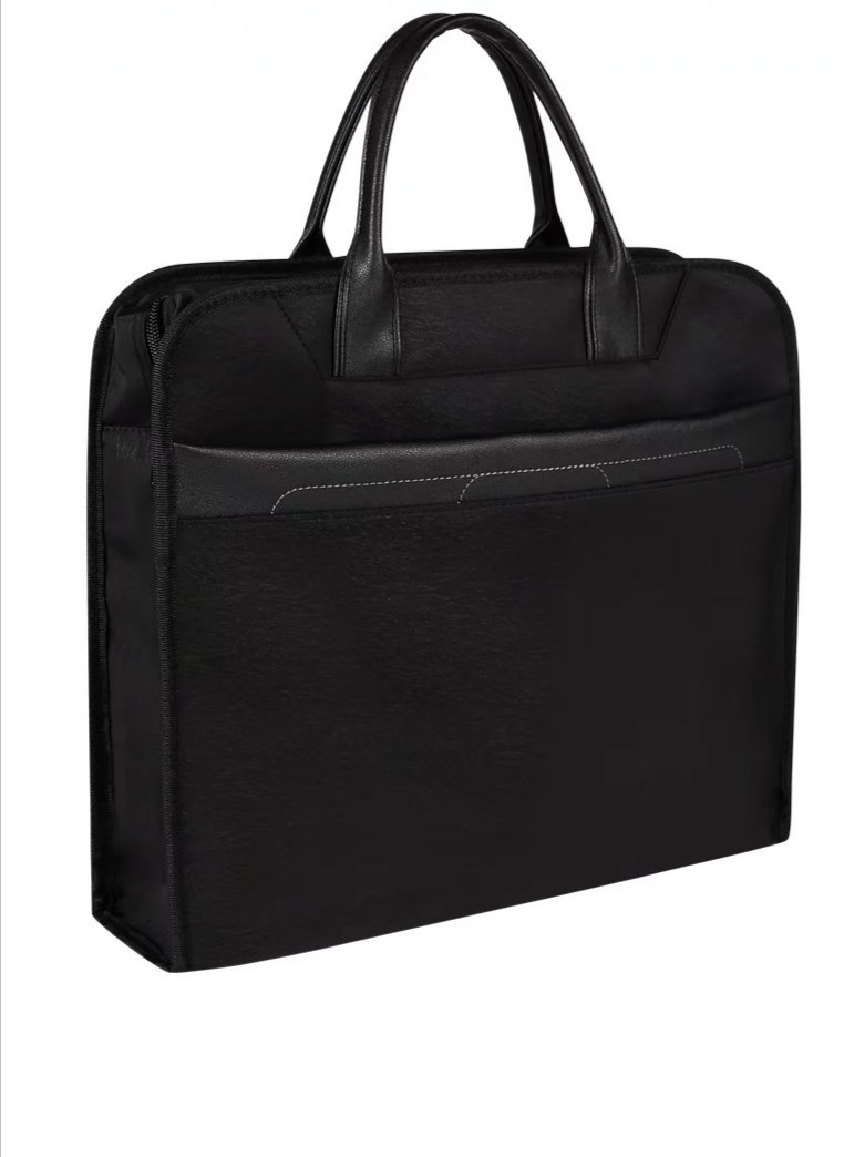 手提文件袋A4防水帆布公文包男商务办公会议袋