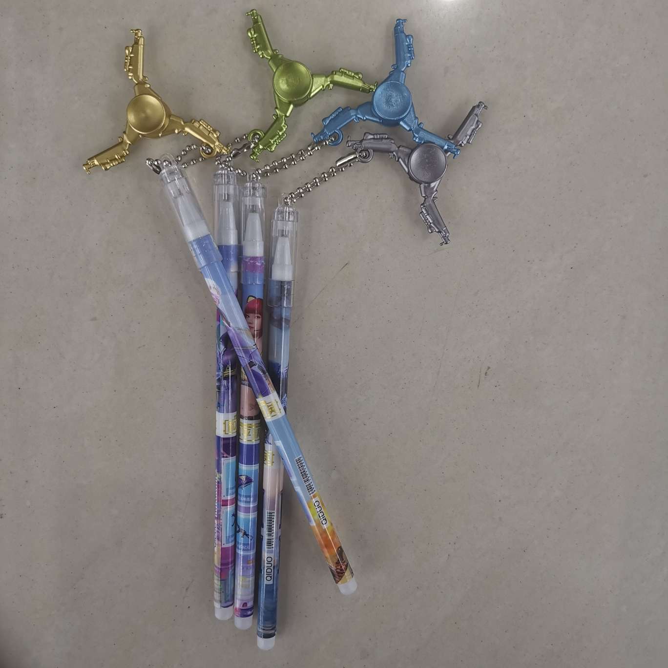 Weapon pendant gel pen detail image 1