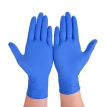 一次性丁晴手套一次性丁腈9寸蓝色乳胶橡胶手套pvc家务手套
