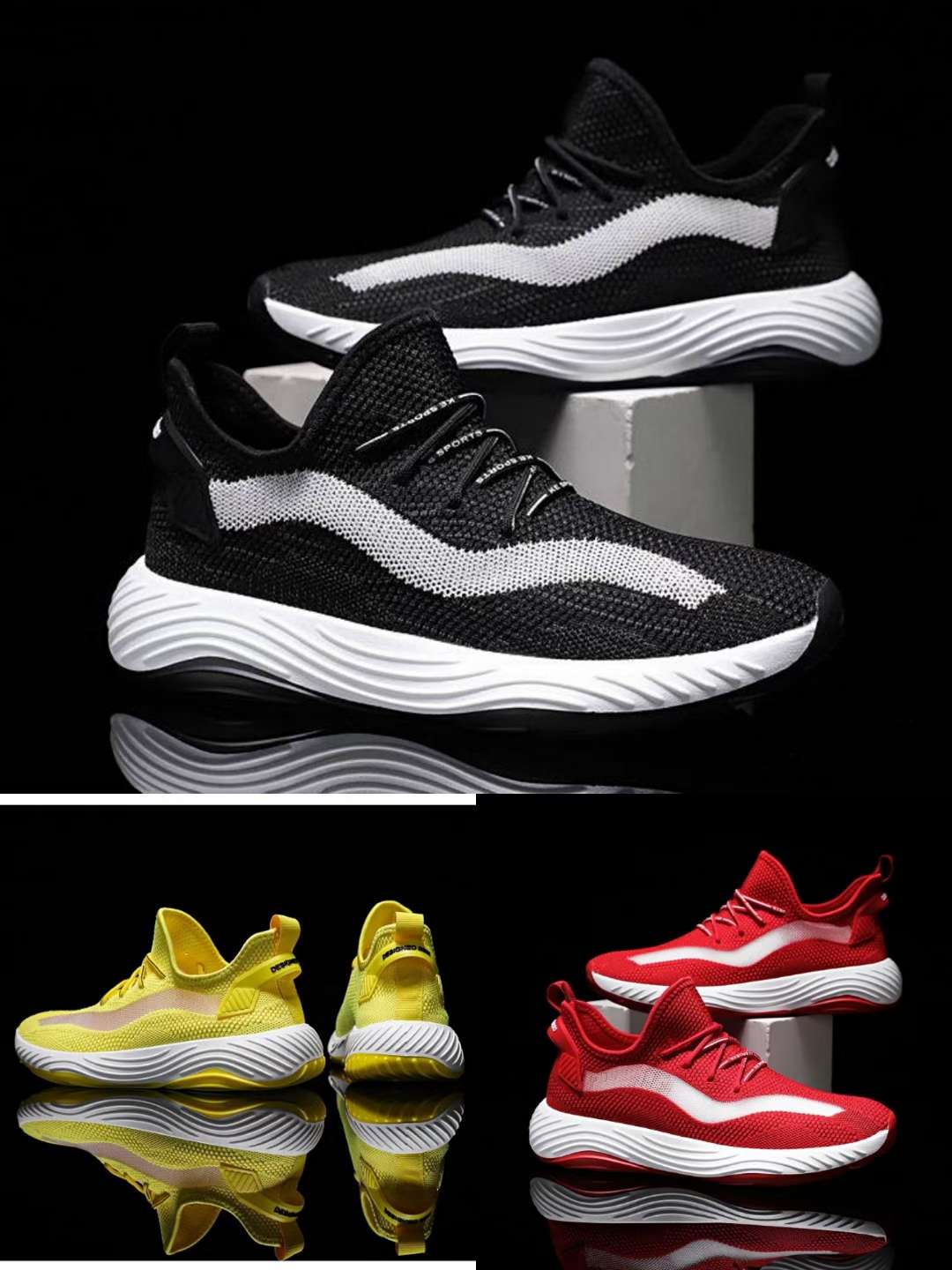 Men's shoes 2020 new flying weave long available