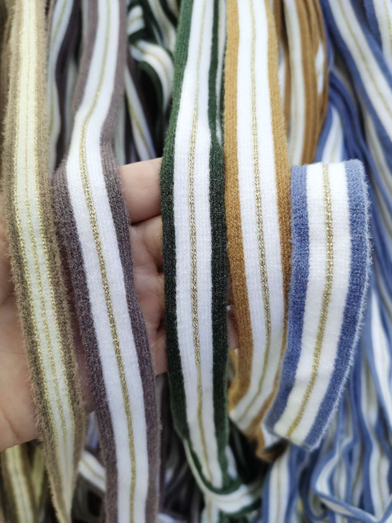 Mink wool woven tape undefined