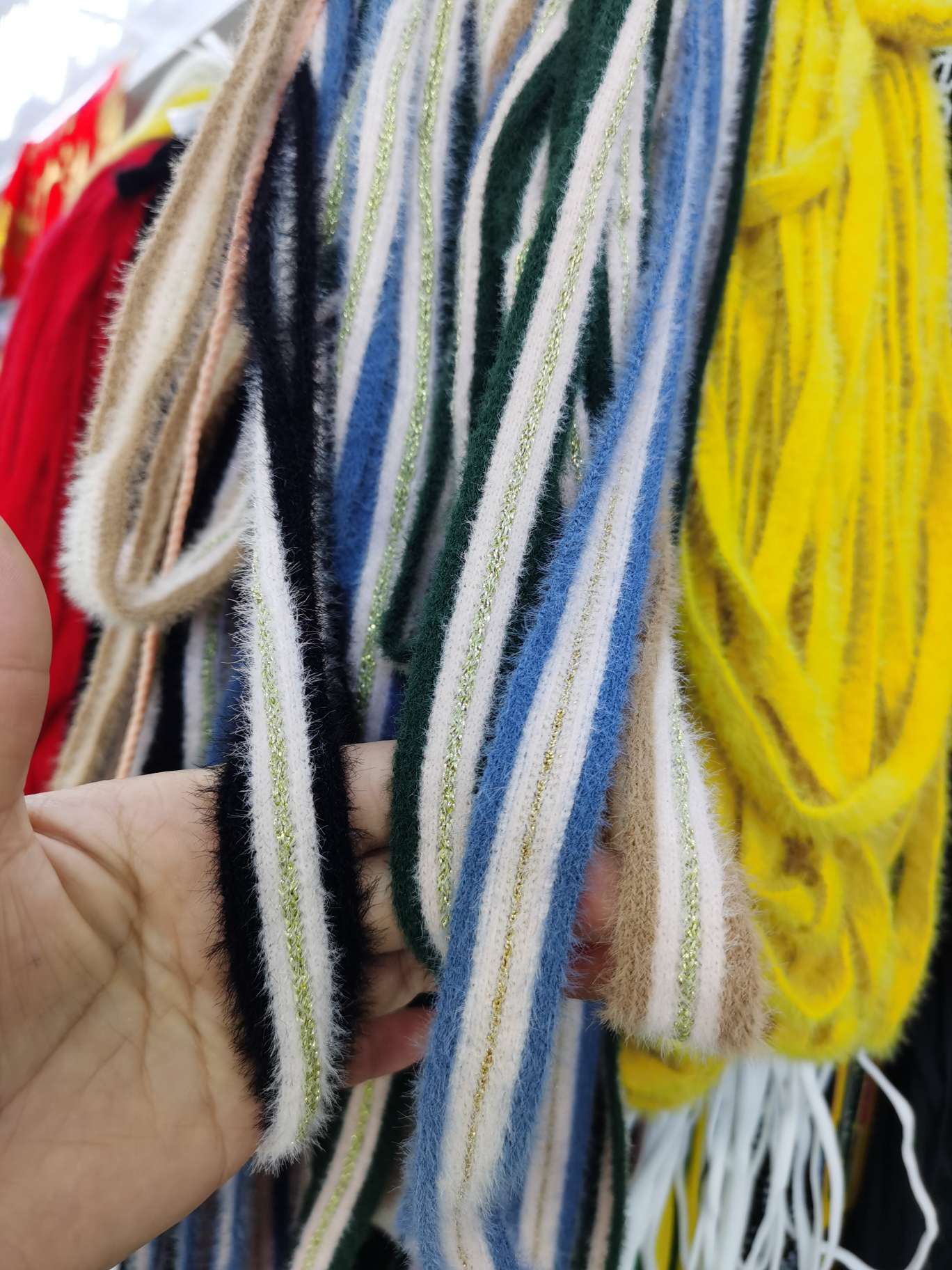 Mink wool woven tape undefined