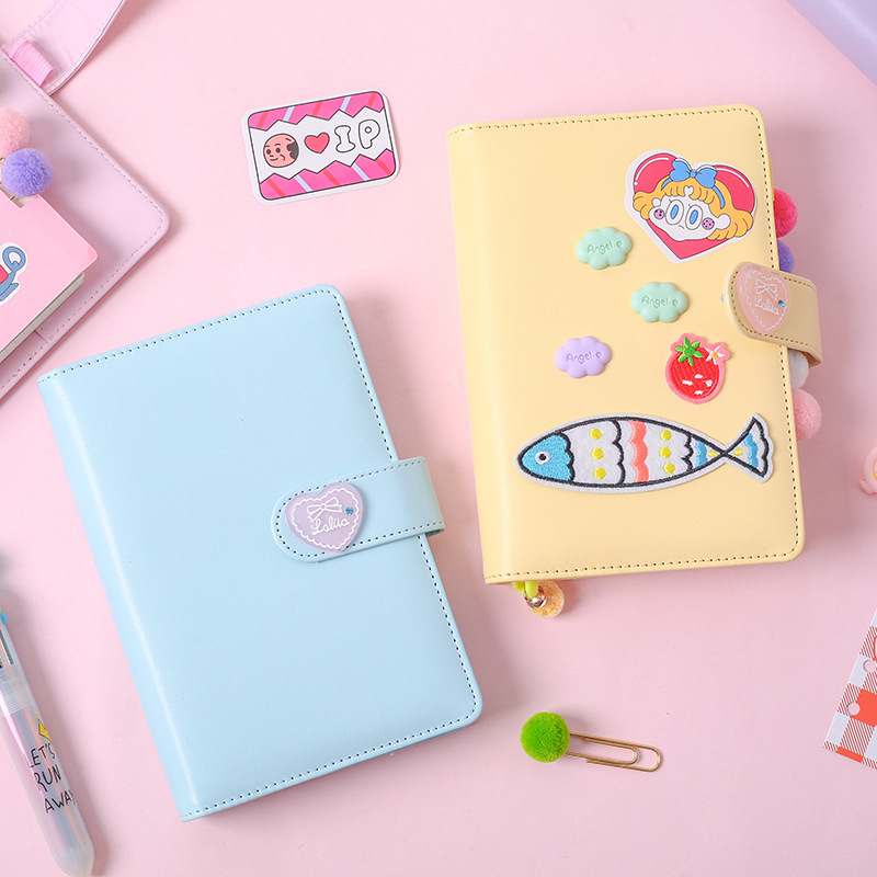 A girl's heart planner, a popular set of diaries, a Korean note-taking plan book, a stationery set, and a loose-leaf notebook Application Scenario