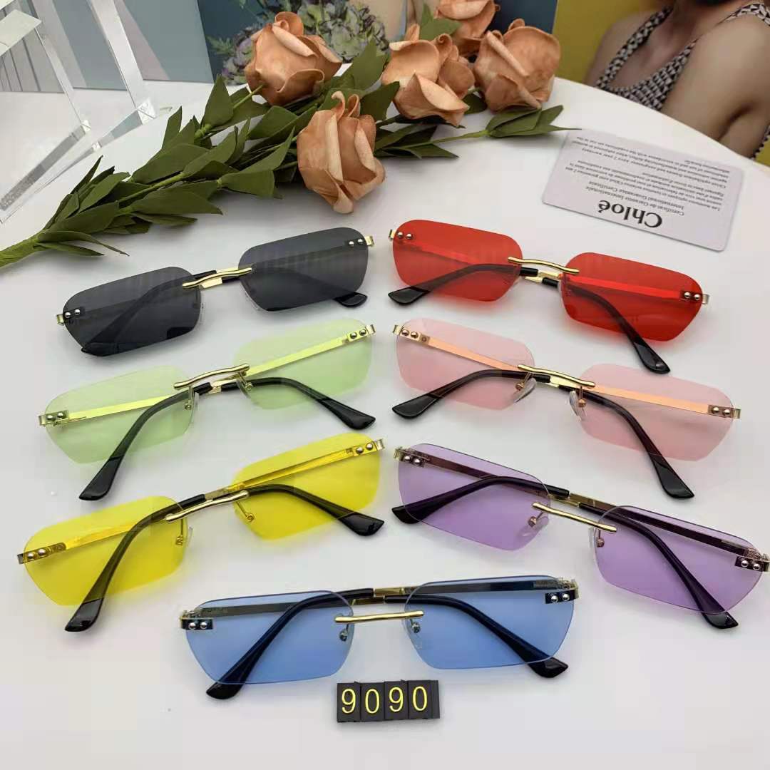 FP9090 2020 in-stock cool street style quirky sunglasses, Korean-style internet-famous sunshade glasses, fashionable UV protection sunglasses, polygonal sunglasses, trendy retro fashion sunglasses, radiation-proof glasses