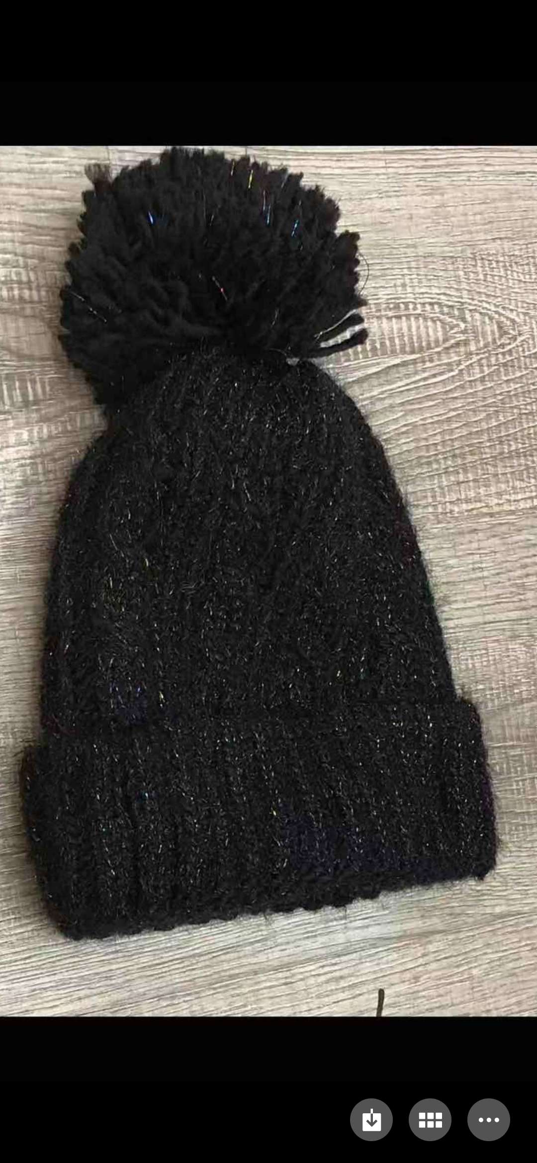 毛毛纱反口带球帽