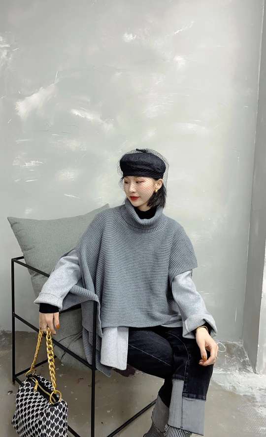 两件套双面羊绒细节图