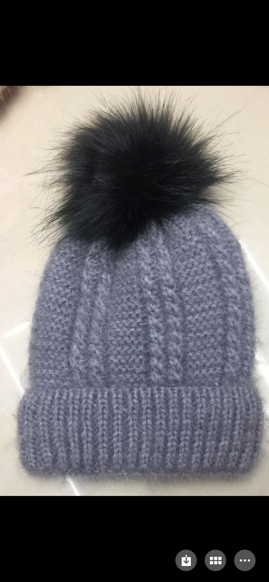 单色反口带球帽