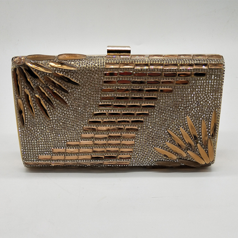 新款水钻闪亮手拿包晚宴包欧美潮钻宴会包名媛斜跨宴会包厂家直销