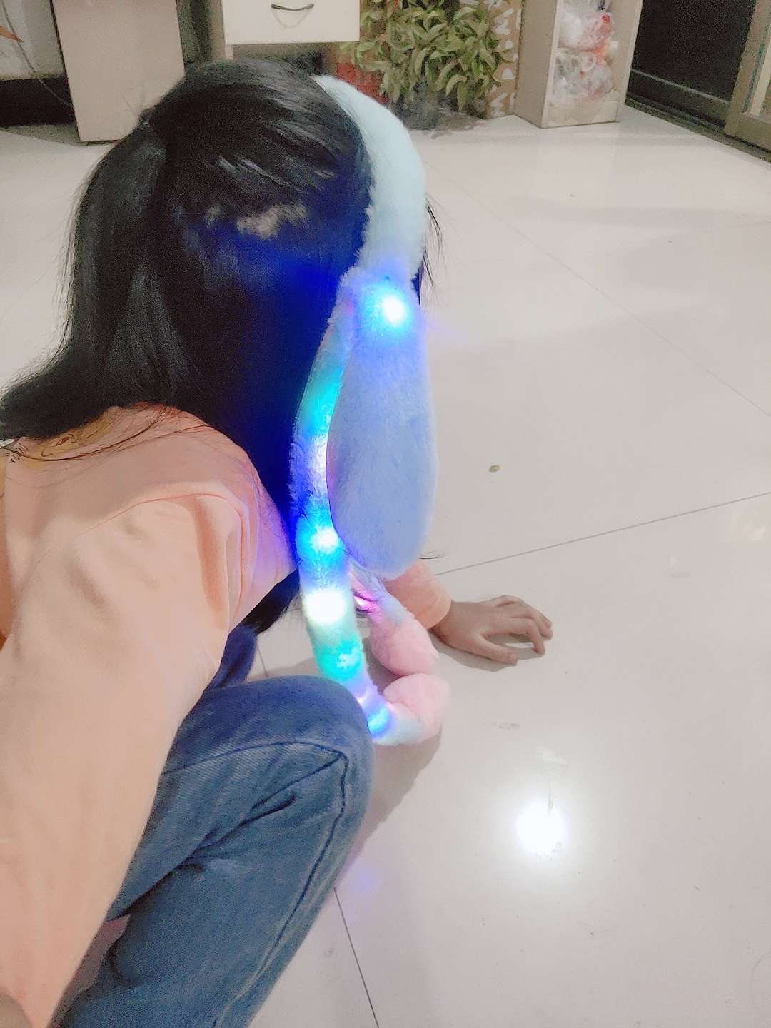 网红款兔耳朵发箍帽子耳朵会动的发圈可爱儿童发饰少女搞怪发卡夏详情图11