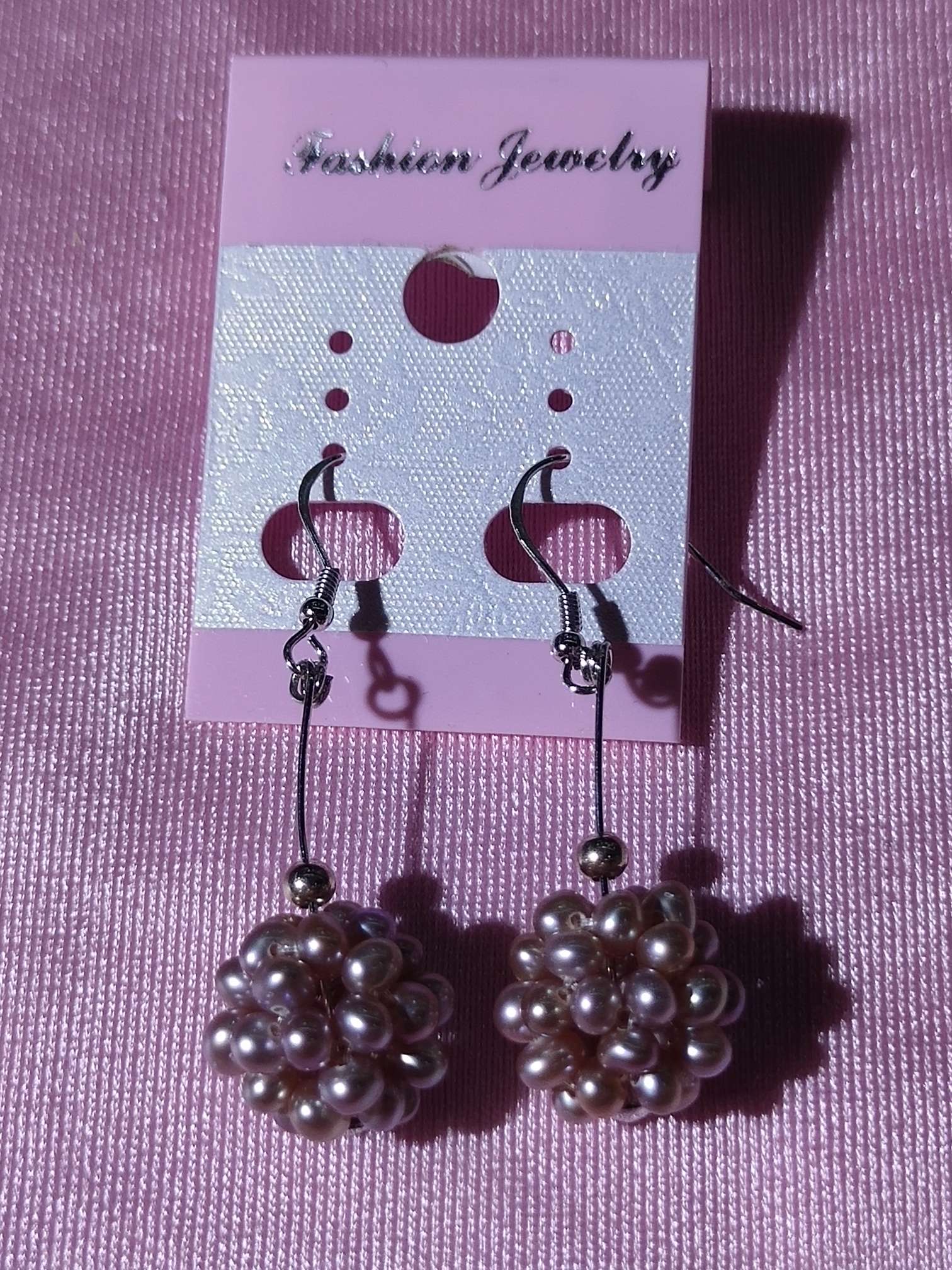 竹韵珠宝纯银珍珠耳钩新款上市简约时尚三个颜色详情图7